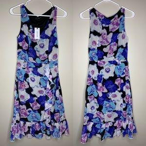 ModCloth Liza Luxe Floral Print Chiffon Dress